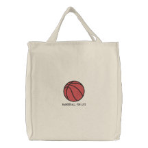 Personalised Basketball Ball embroidered Bag