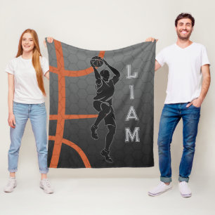 Personalised Basketball Blanket, Gifts For Basketb Fleece Blanket