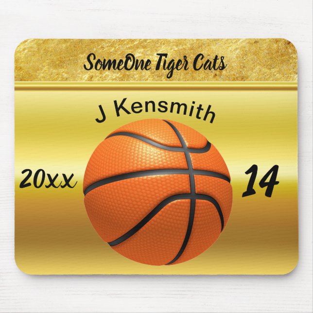 Personalised Basketball Champions League design Mouse Pad (Front)