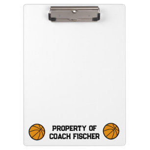 Personalised Basketball Clipboard