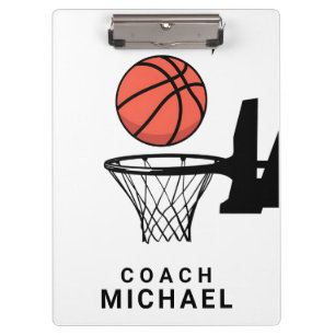 Personalised Basketball Coach Clipboard