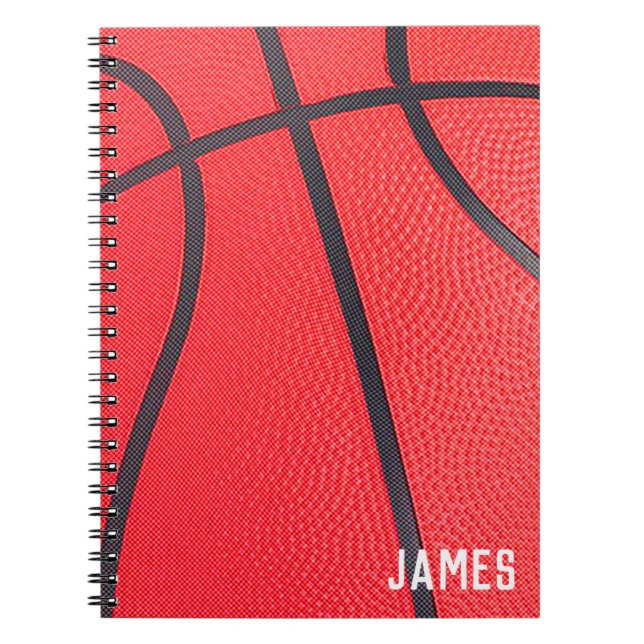  Personalised | Basketball coach notebook journal  (Front)