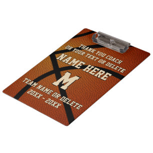 Personalised Basketball Coaches Clipboard Gifts