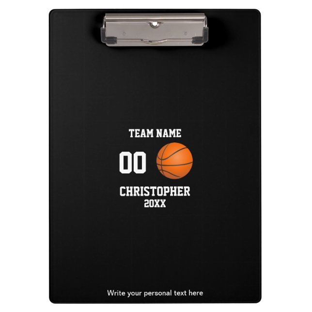 Personalised Basketball Collage Clipboard (Front)