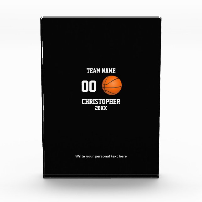 Personalised Basketball Collage Photo Block (Front)