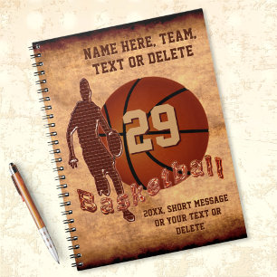 Personalised Basketball Gift Ideas, Basketball  Notebook