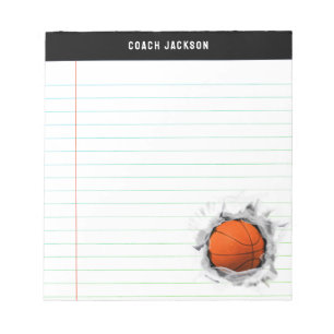 Personalised Basketball Gift Ideas Notepad
