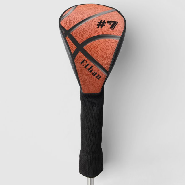 Personalised Basketball  Golf Head Cover (Front)