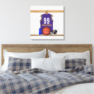 Personalised Basketball Jersey (PG) Canvas Print