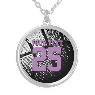 Personalised basketball jewellery with jersey numb