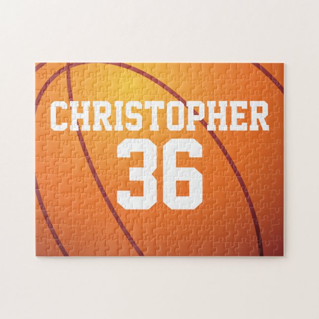 Personalised Basketball Jigsaw Puzzle (Horizontal)