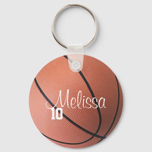 Personalised Basketball Keychain (Front)