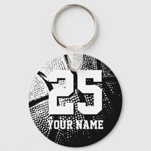 Personalised basketball keychain   name and number