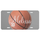 Personalised Basketball Lcense Plate
