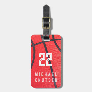 Personalised Basketball  Luggage Tag
