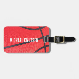 Personalised Basketball Luggage Tag