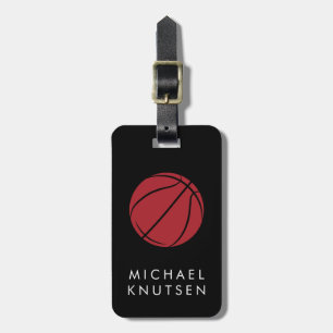 Personalised Basketball  Luggage Tag