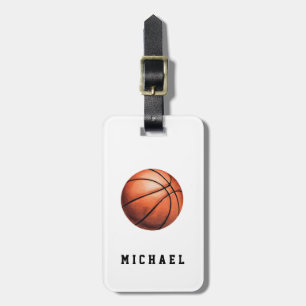 Personalised Basketball  Luggage Tag