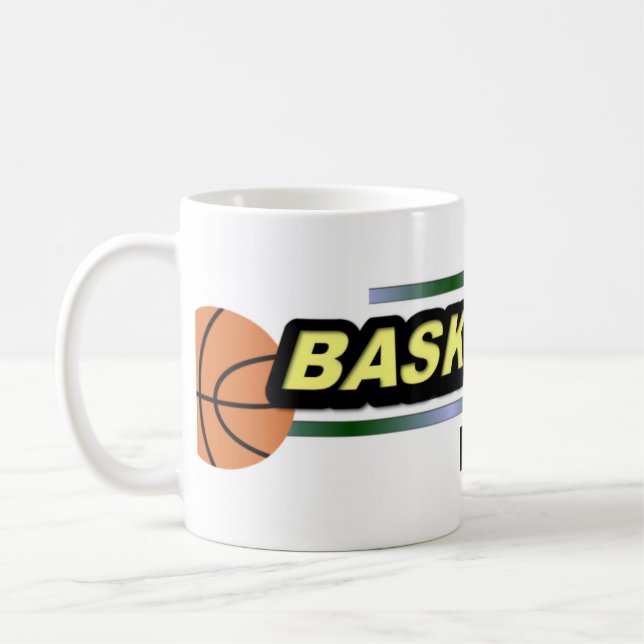 Personalised Basketball Mug (Left)