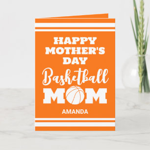 Personalised Basketball Mum Mother's Day Photo Card