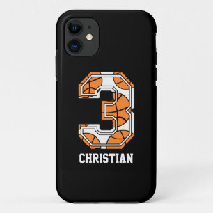 Personalised Basketball Number 3 iPhone 11 Case
