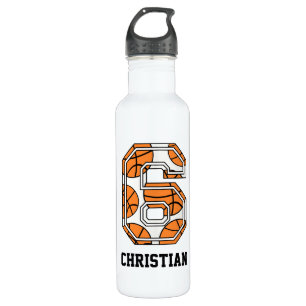 Personalised Basketball Number 6 710 Ml Water Bottle