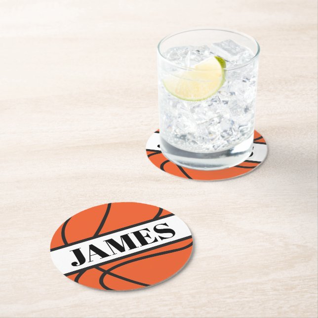 Personalised Basketball Paper Coaster (Insitu)