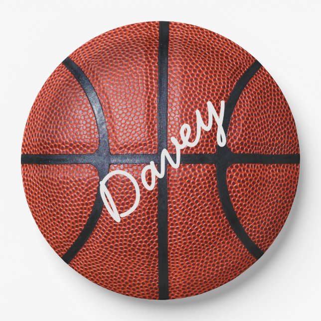 Personalised Basketball Paper Plate (Front)