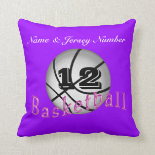 Personalised Basketball Pillows w/ NAME and NUMBER