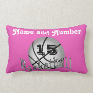 Personalised Basketball Pillows, Your Colours, Lumbar Cushion