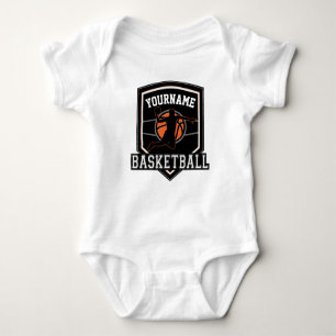 Personalised Basketball Player NAME Slam Dunk Team Baby Bodysuit