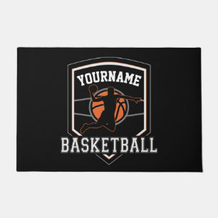 Personalised Basketball Player NAME Slam Dunk Team Doormat
