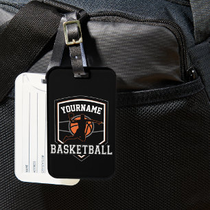 Personalised Basketball Player NAME Slam Dunk Team Luggage Tag