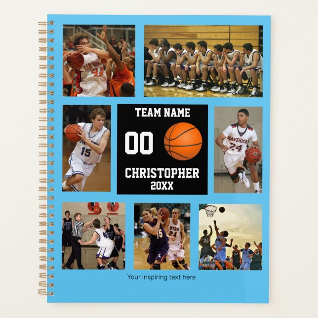 Personalised Basketball Player Planner (Front)