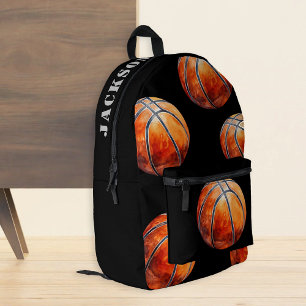 Personalised Basketball Printed Backpack