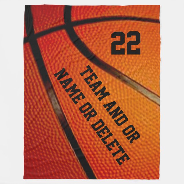 Personalised Basketball Senior Gift Ideas BLANKET (Front)