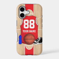 Personalised Basketball shirt on court