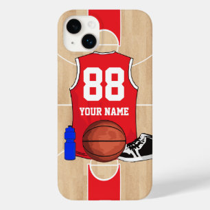 Personalised Basketball shirt on court Case-Mate iPhone 14 Plus Case