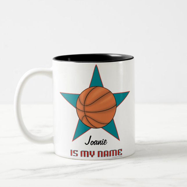 Personalised Basketball Star Mug (Left)