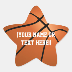 Personalised Basketball Star stickers