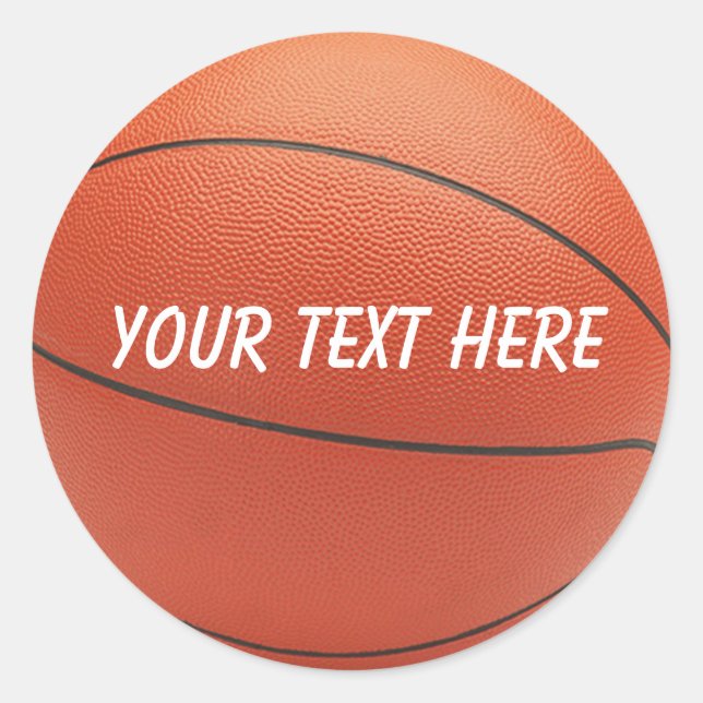 Personalised Basketball Sticker (Front)