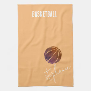 Personalised Basketball Tea Towel