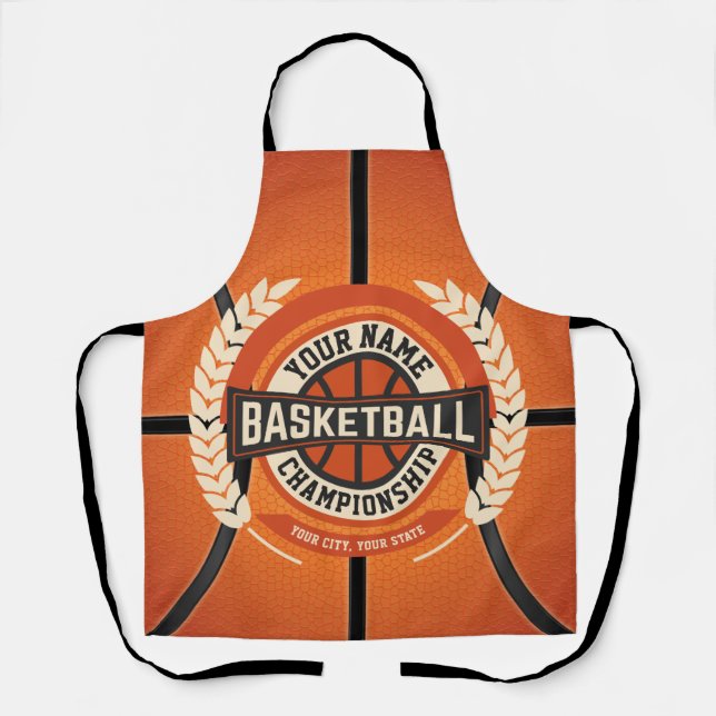 Personalised Basketball Team Player Custom Athlete Apron (Front)