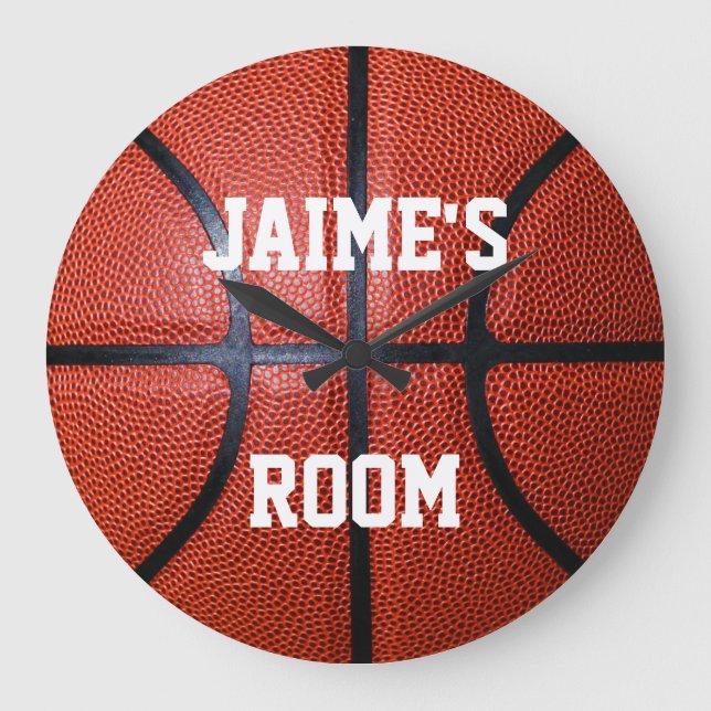 Personalised Basketball Wall Clock (Front)