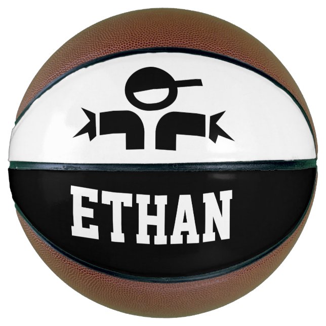 Personalised basketball with custom kid's name (Front)