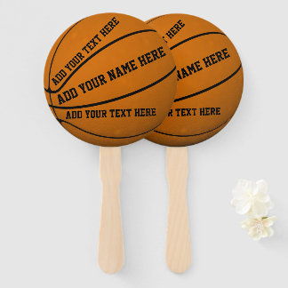 Personalised Basketballs Hand Fan