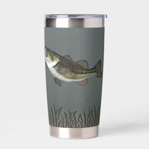 Personalised Bass Fish Underwater Insulated Tumbler