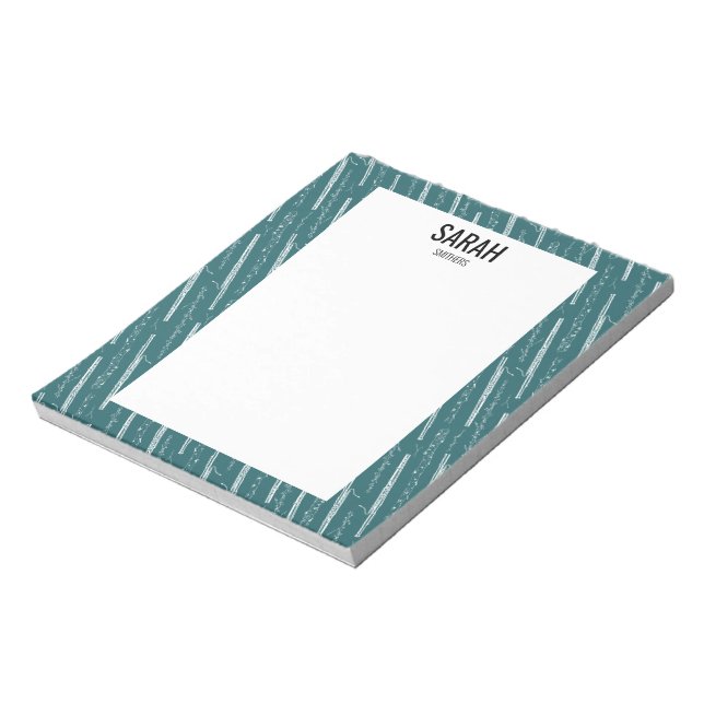 Personalised Bassoon Player Gift Music Themed Notepad (Rotated)
