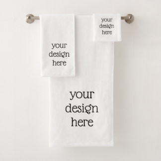 Personalised bath towel set