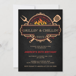 Personalised BBQ Birthday Party Template Ideas